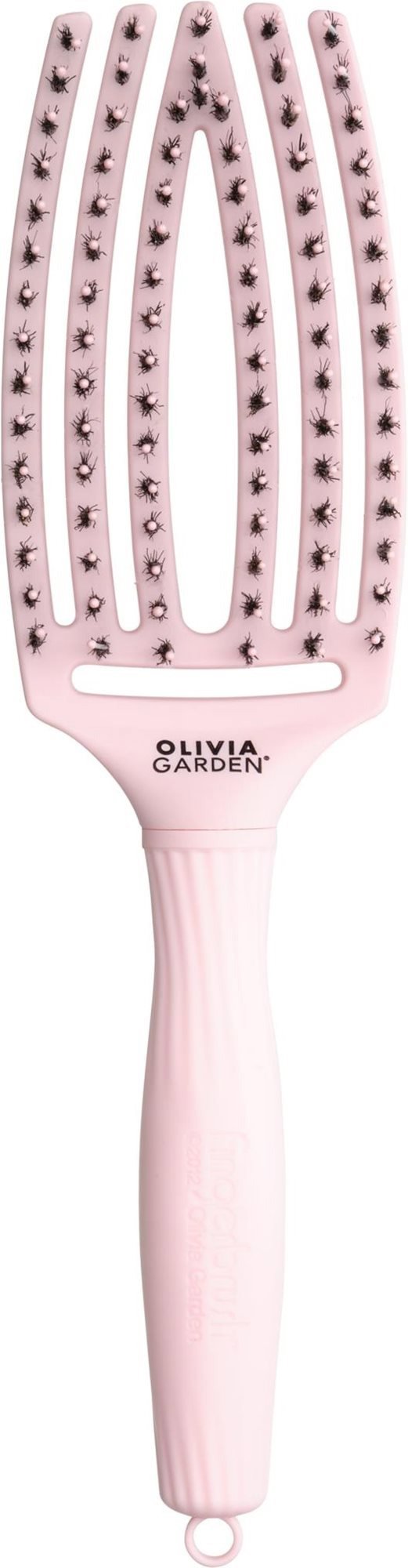 Kartáč na vlasy OLIVIA GARDEN Fingerbrush Pastel Pink Medium