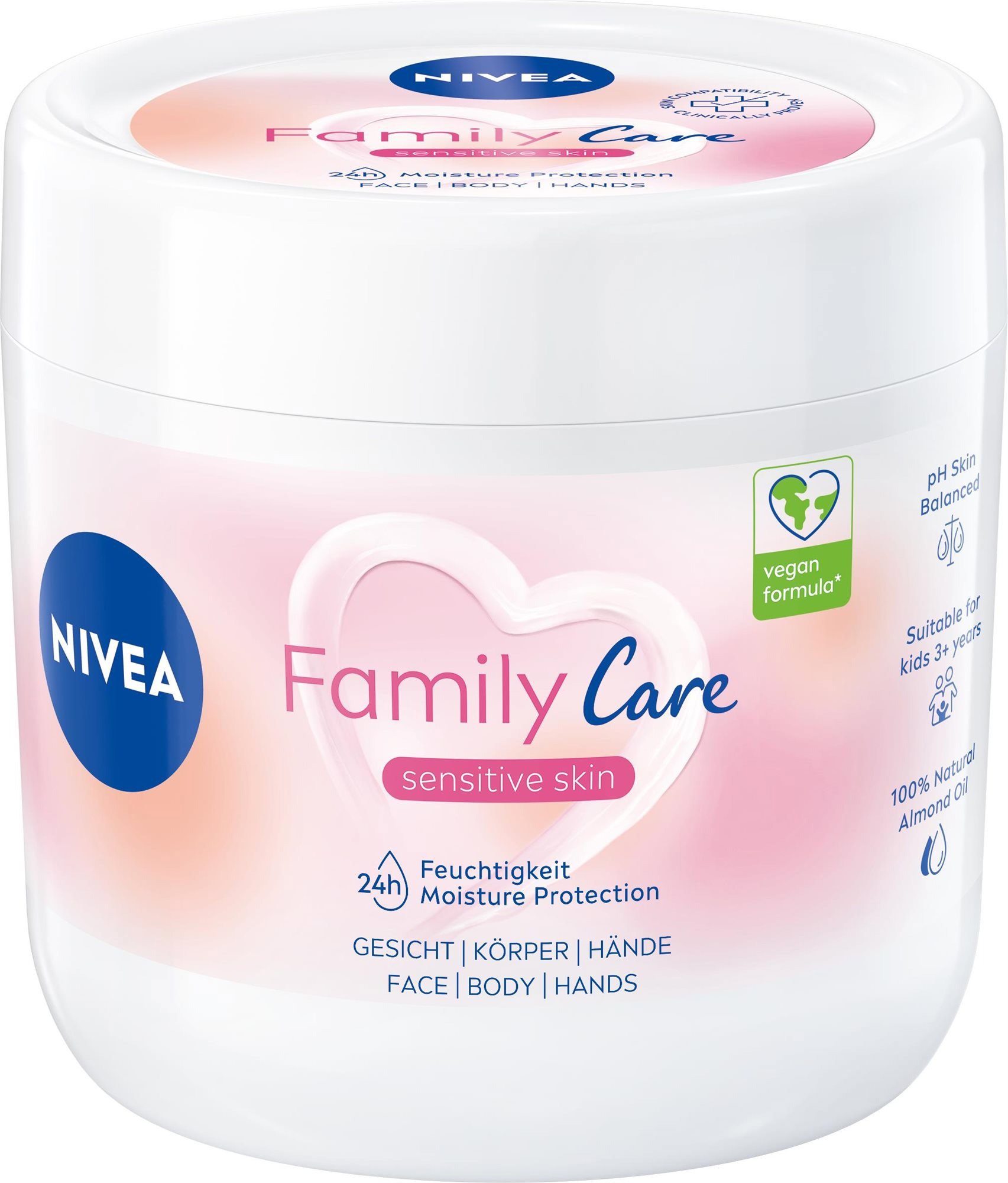 Tělový krém NIVEA Family Care Hydrating creme 450 ml