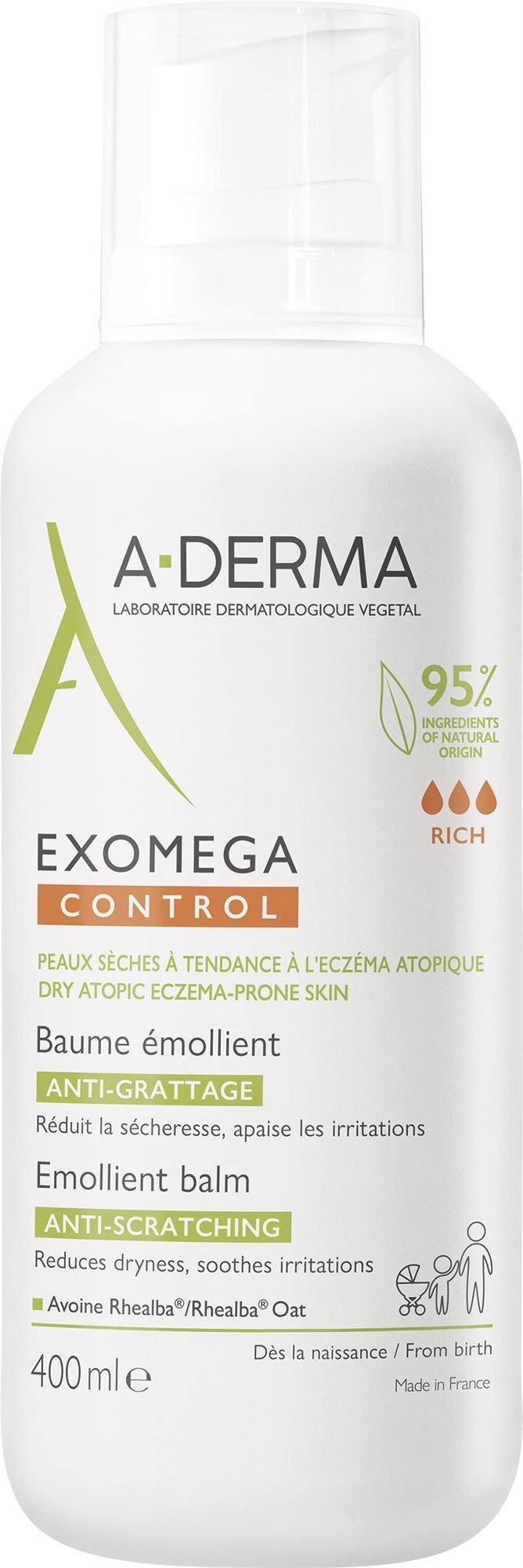 A-DERMA Exomega Control Emolienční balzám pro suchou kůži se sklonem k atopii