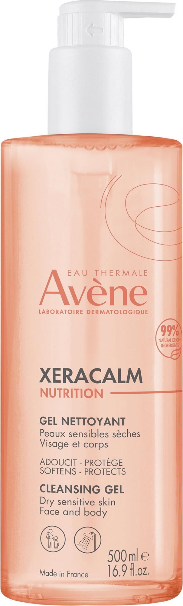 Čisticí gel AVENE XeraCalm Nutrition Mycí gel 500 ml