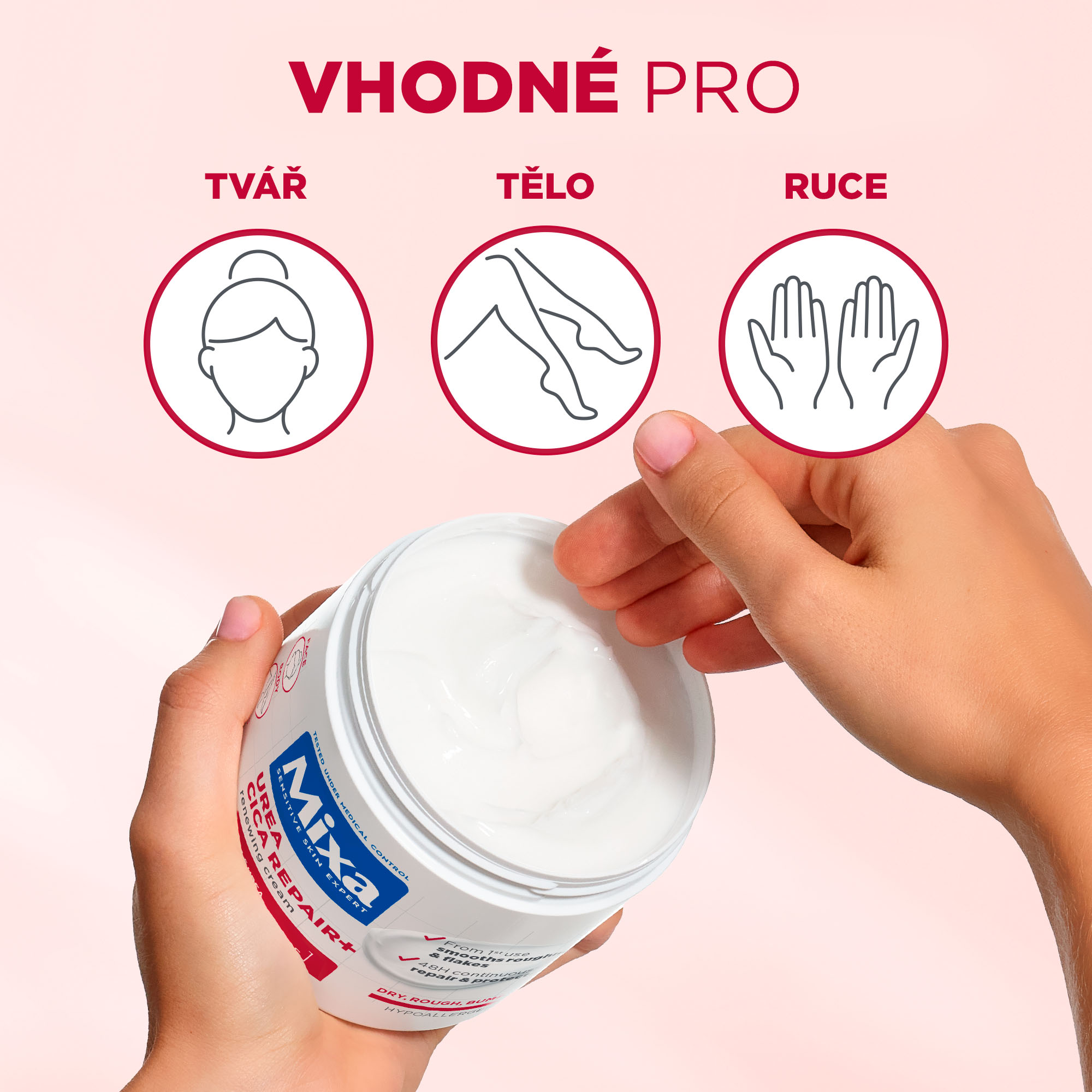 Tělový krém MIXA Urea Cica Repair+ 400 ml