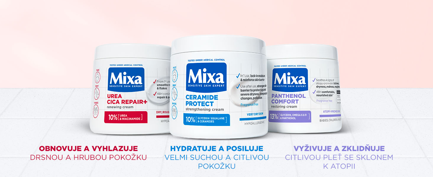 Tělový krém MIXA Urea Cica Repair+ 400 ml