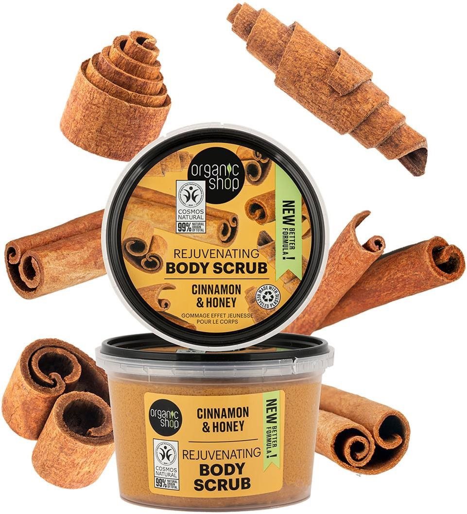 Tělový peeling ORGANIC SHOP Skořice a med 250 ml