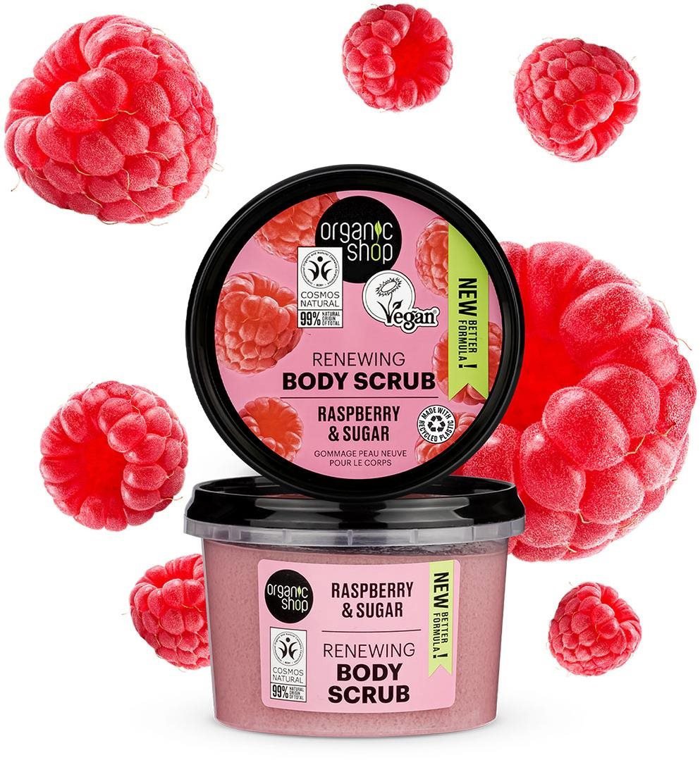 Tělový peeling ORGANIC SHOP Malina a cukr 250 ml