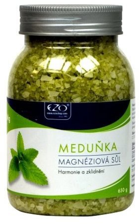 Koupelová sůl EZO Živá Magnéziová Sůl Meduňka 650 g