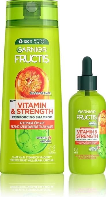 Sada vlasové kosmetiky GARNIER Fructis Vitamin & Strength Posilující Set 525 ml