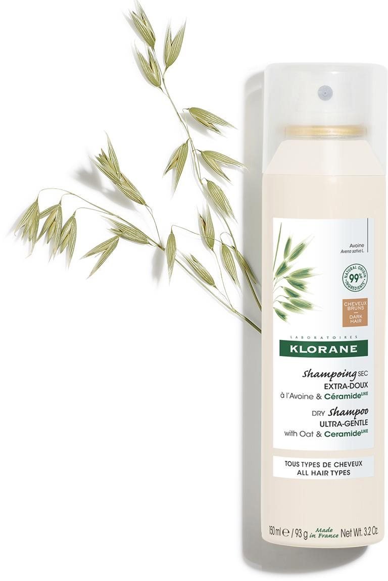 Suchý šampon KLORANE Suchý šampon oves-tmavé vlasy 150 ml
