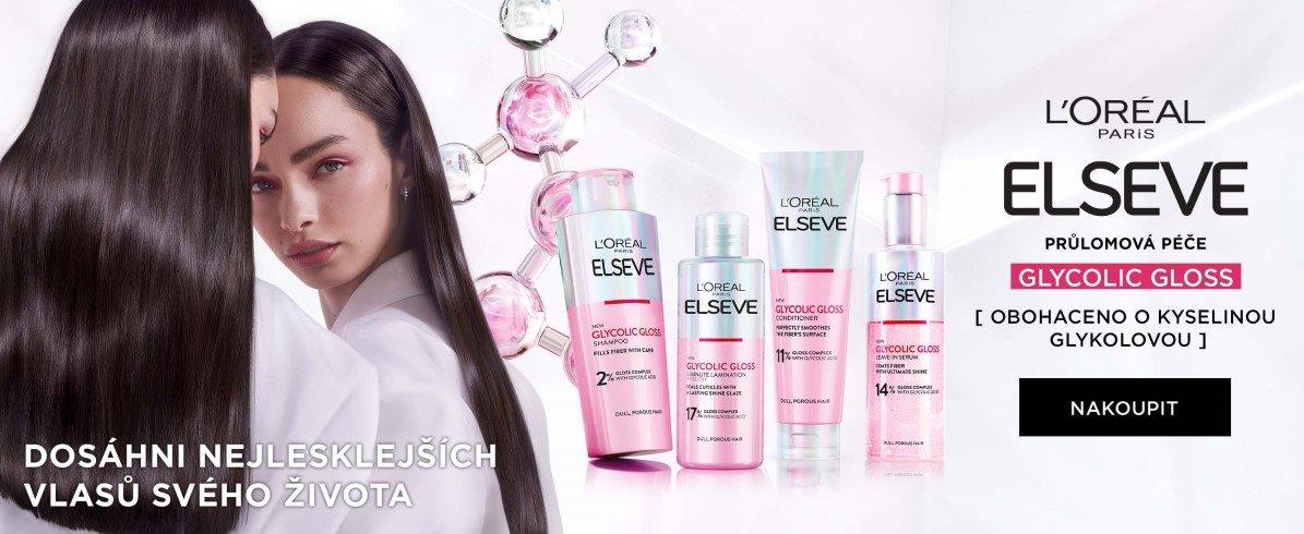 Sada vlasové kosmetiky L'ORÉAL PARIS Elseve Glycolic Gloss Set 550 ml