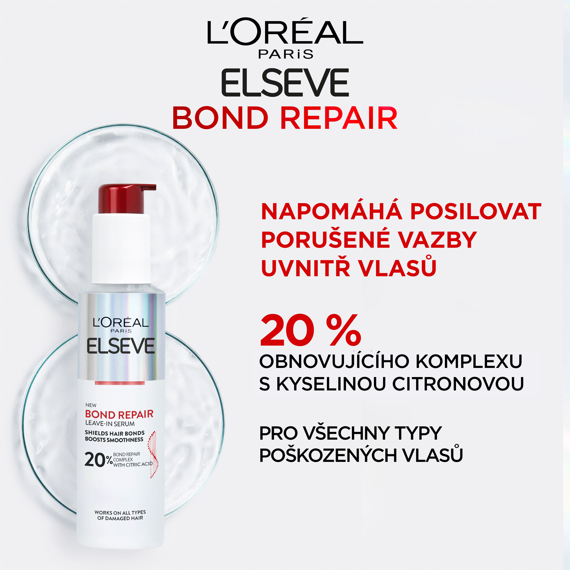 Sérum na vlasy L'ORÉAL PARIS Elseve Bond Repair