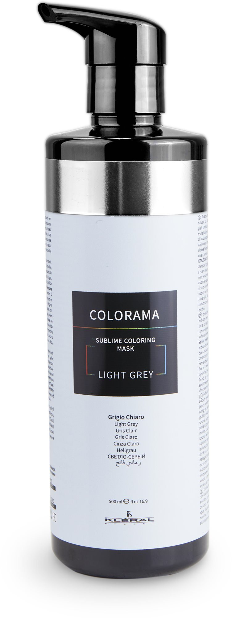 Oživovač barvy KLÉRAL SYSTÉM Colorama Sublime Coloring Mask Light Grey 500 ml