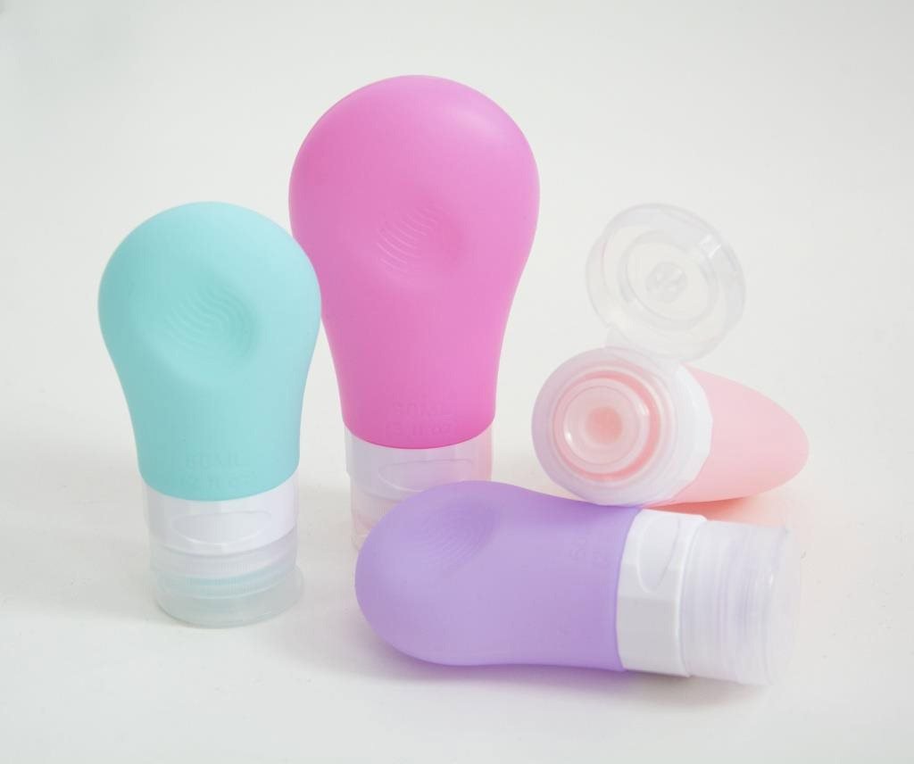 Kufryplus.cz Cestovní silikonové lahvičky 60 + 90 ml XND22, sada 4 ks