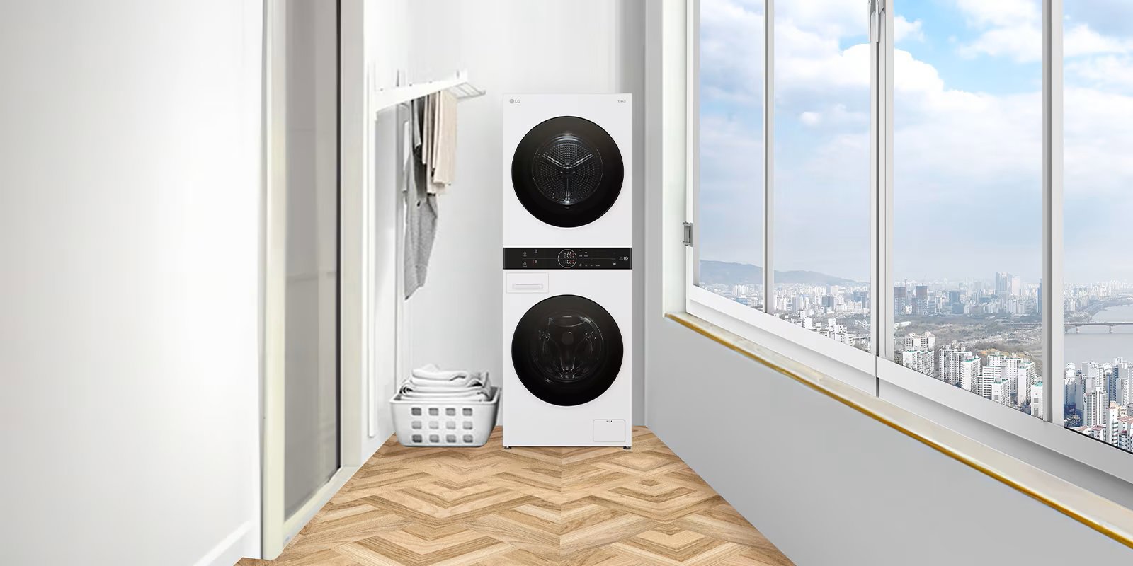 Parná práčka so sušičkou LG WashTower WT1210WWF