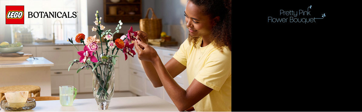 LEGO® Botanicals 10342 Gyönyörű csokor rózsaszín virágokból