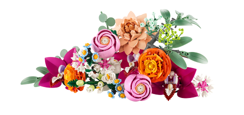 LEGO® Botanicals 10342 Gyönyörű csokor rózsaszín virágokból