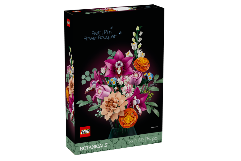 LEGO® Botanicals 10342 Gyönyörű csokor rózsaszín virágokból