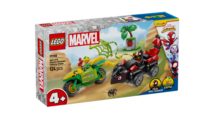 LEGO® Marvel Spidey and his Amazing Friends 11198 Spin, Electro and the Dinosaur Chase