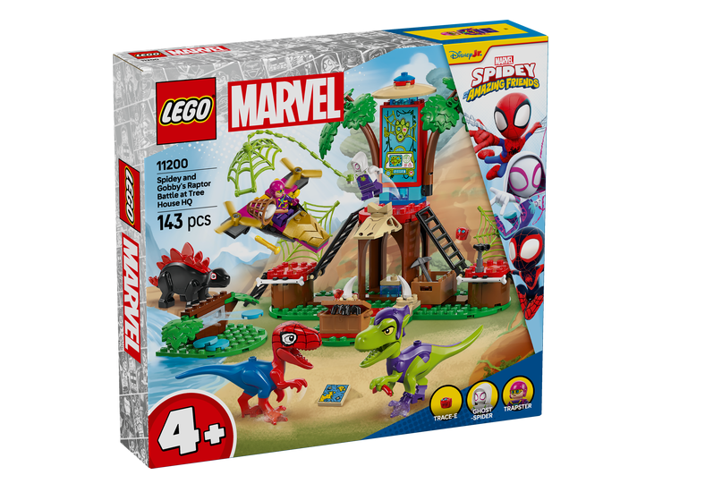 LEGO® Marvel Spidey and his Amazing Friends 11200 Spidey, Gobby and the Raptor Battle at the Tree Base
