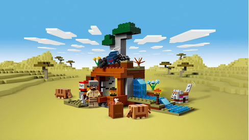 LEGO® Minecraft® 21269 Výprava do bane a pásavec