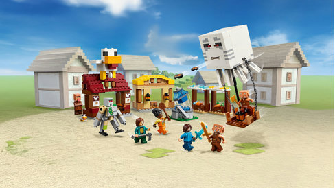 LEGO® Minecraft® 21273 Woodpecker Balloon and Attack on the Village