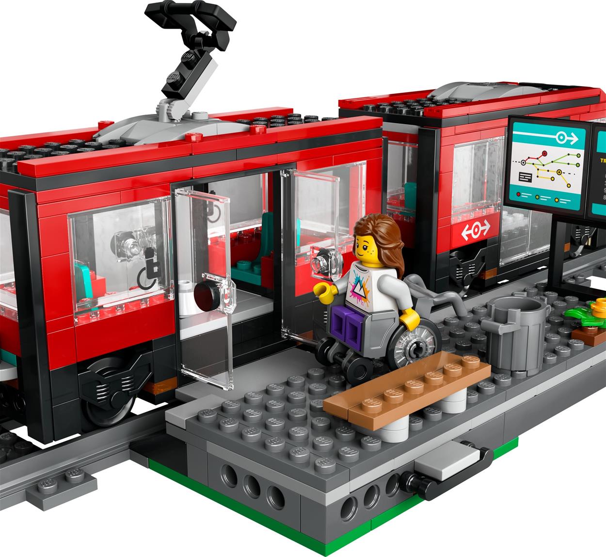 Bausatz LEGO® City 60423 Straßenbahn und Haltestelle im Stadtzentrum