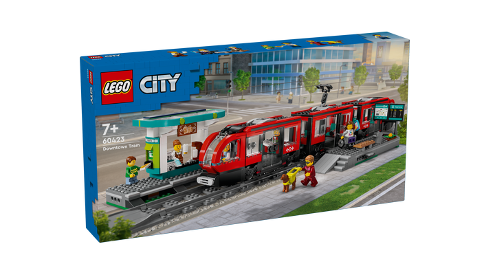 LEGO® City 60423 Straßenbahn mit Haltestelle