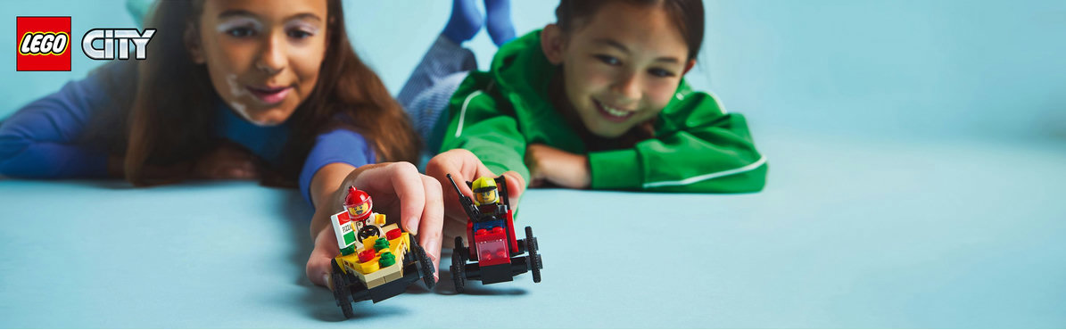 LEGO® City 60458 Race Pack: Pizza Delivery vs. Fire Truck