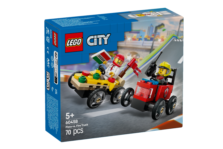 LEGO® City 60458 Race Pack: Pizza Delivery vs. Fire Truck