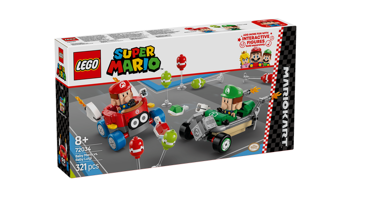 LEGO® Super Mario™ 72034 Mario Kart™ – Baby Mario vs. Baby Luigi