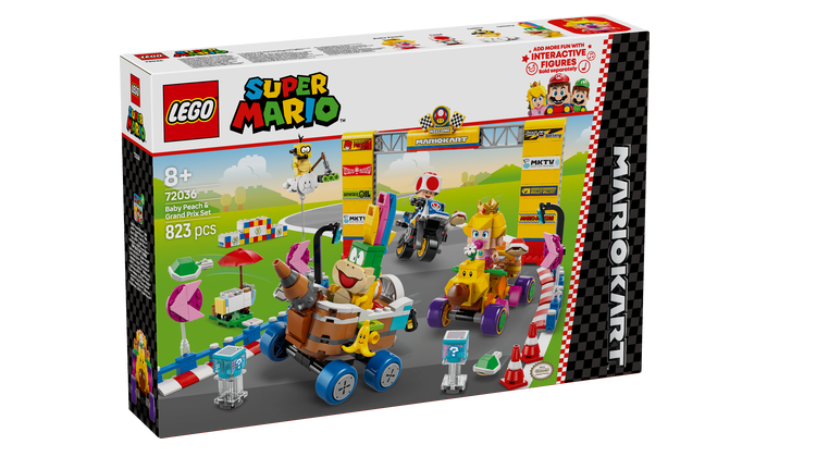 LEGO® Super Mario™ 72036 Mario Kart™ – Baby Peach a sada Grand Prix