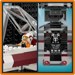 LEGO Bausatz LEGO® Star Wars™ 75393 TIE Fighter und X-Wing – Kombinationsbausatz