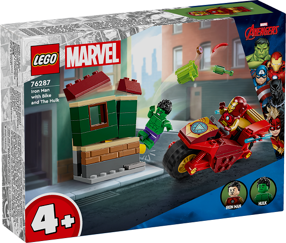 LEGO LEGO® Marvel 76287 Iron Man with motorcycle and Hulk