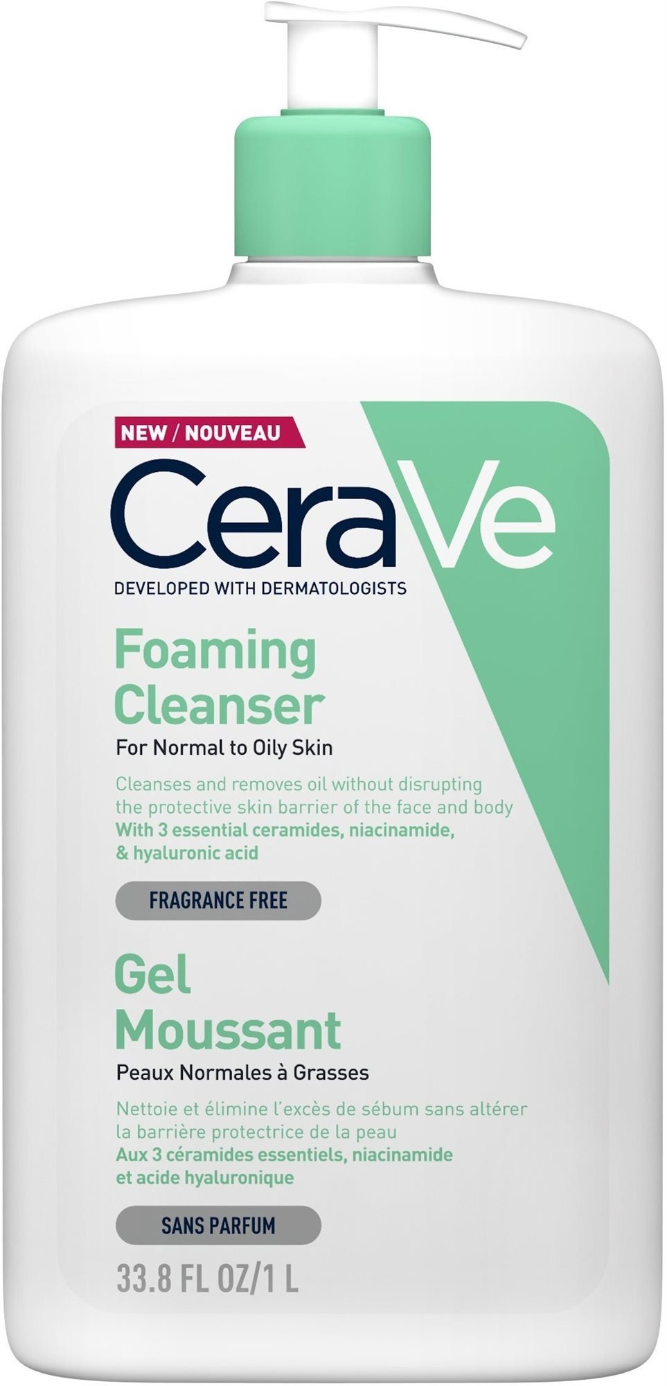 CERAVE Foaming Cleanser Gel 1000 ml