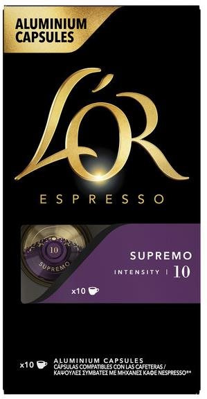L'OR Espresso Supremo 10 capsules for Nespresso®* Original