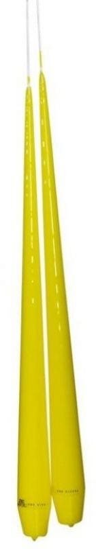 Set of candles Lene Bjerre Lacquered yellow 2 pcs