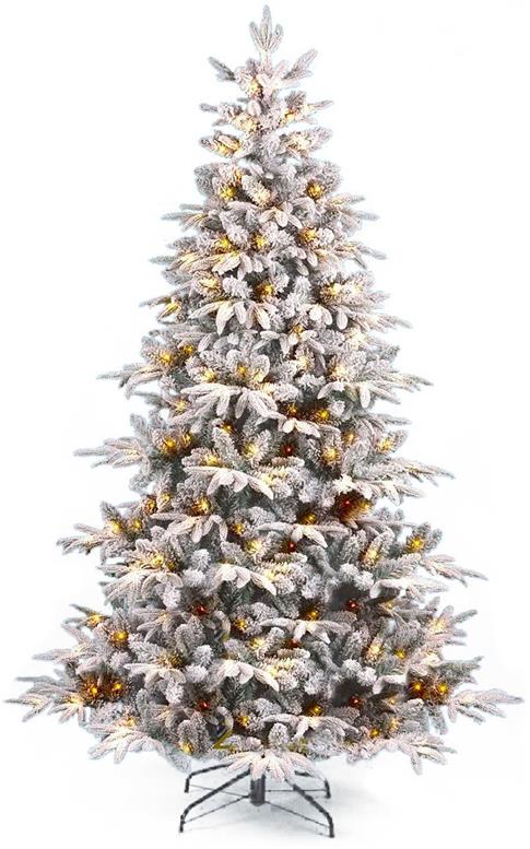 Vánoční stromek Vánoční stromek zasněžený DELUXE jedle Anita 180 cm se SMART LED OSVĚTLENÍM