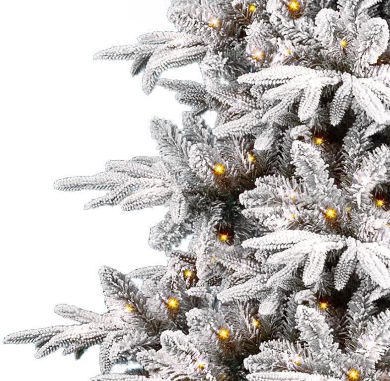 Vánoční stromek Vánoční stromek zasněžený DELUXE jedle Anita 180 cm se SMART LED OSVĚTLENÍM