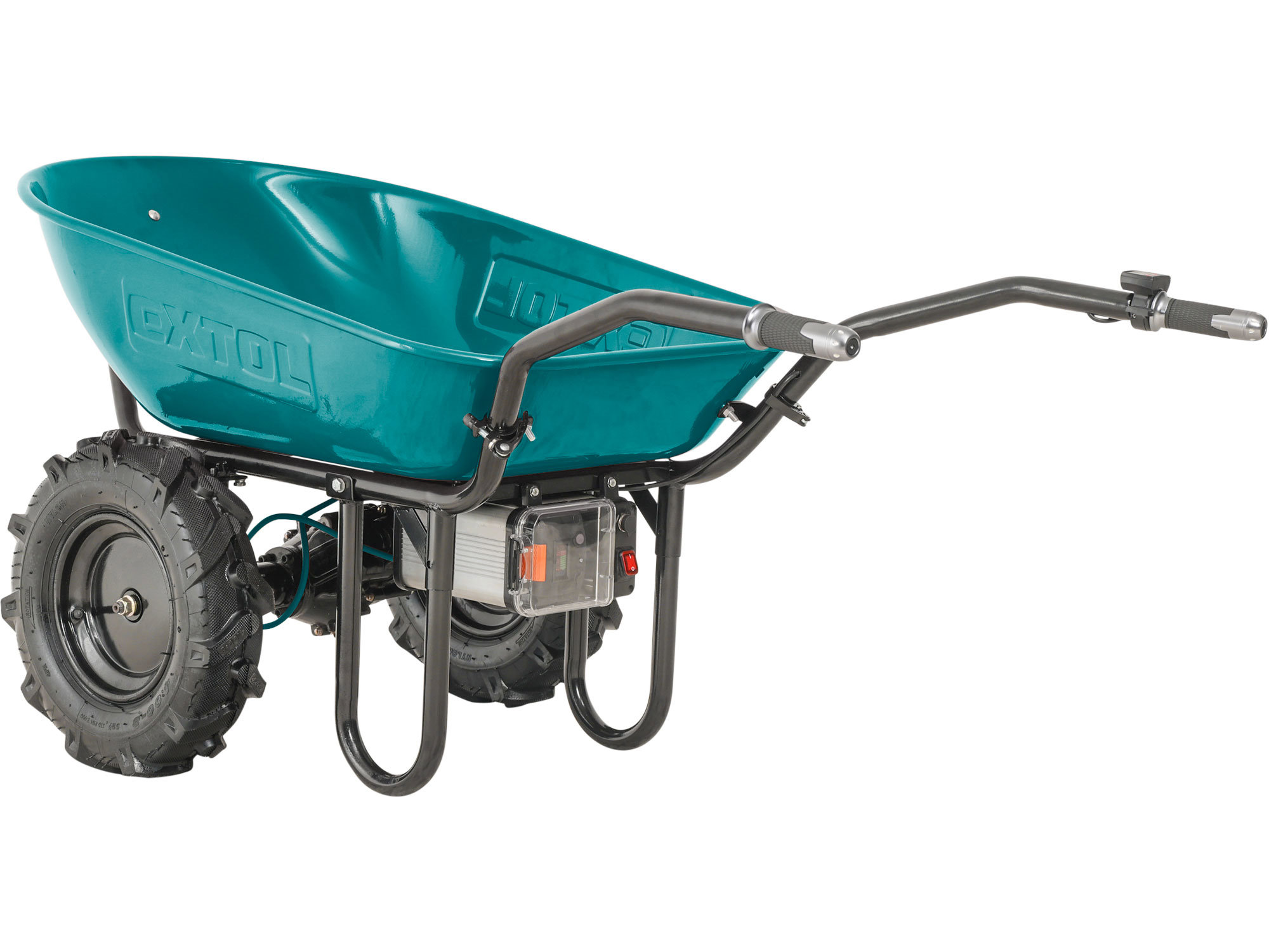 EXTOL INDUSTRIAL Kolečko dvoukolák s převodovkou AKU 8791590