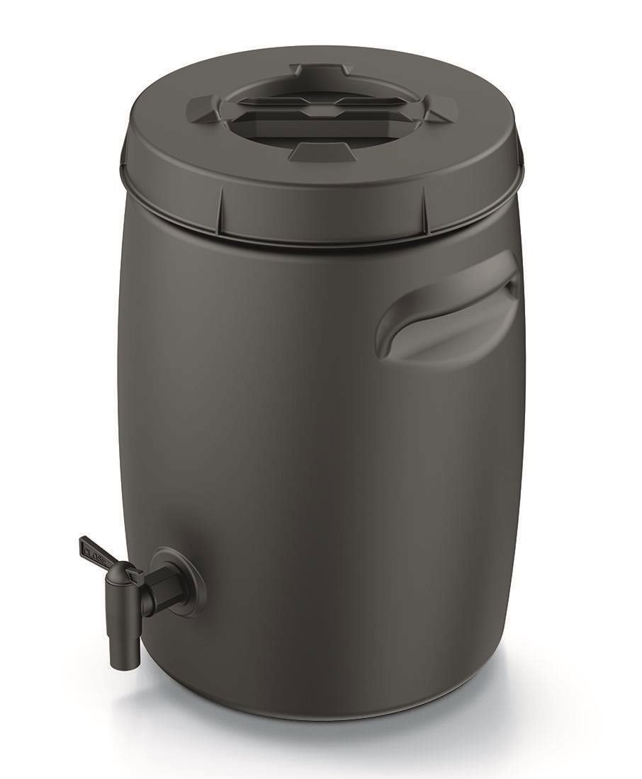 Kompostér PROSPERPLAST Kompostér na výrobu ECO hnojiva COMBIOLIQ, objem 25 l, černý