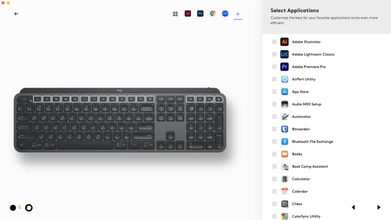 Set klávesnice a myši Logitech MX Keys S Combo for Mac