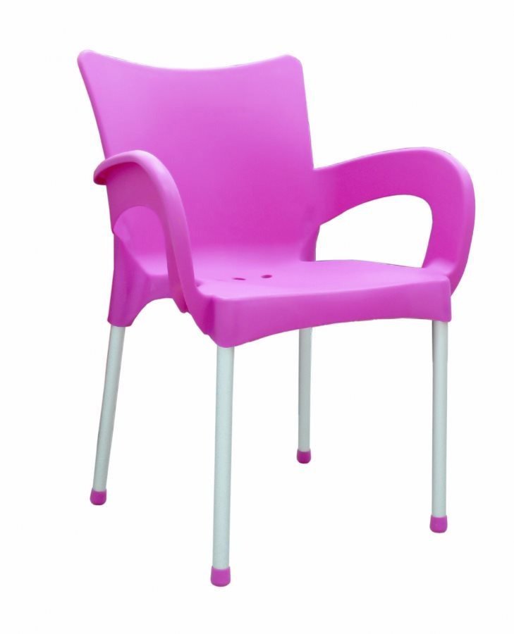 pink plastic garden chairs