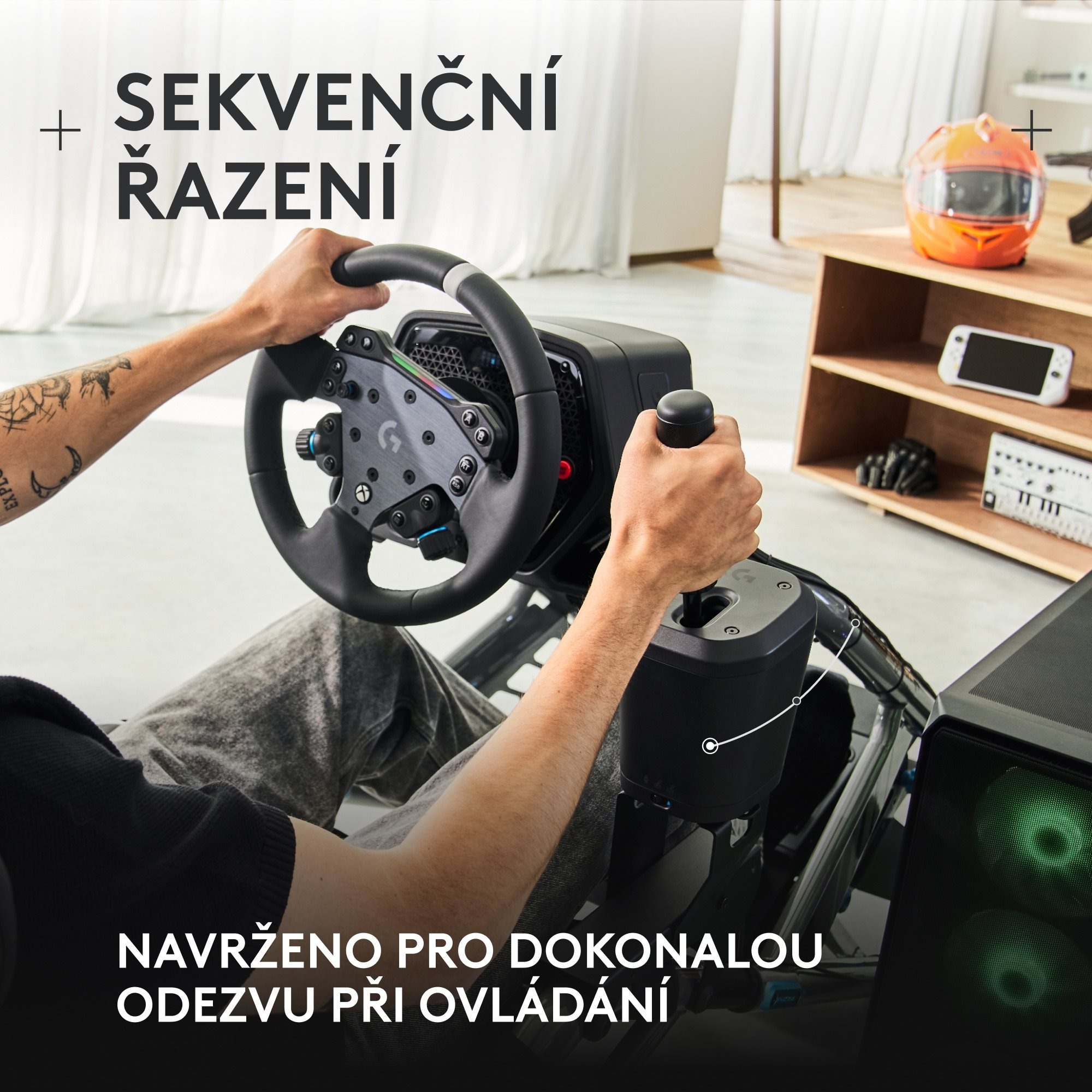 Logitech RS Shifter & Handbrake game controller - sequential shift