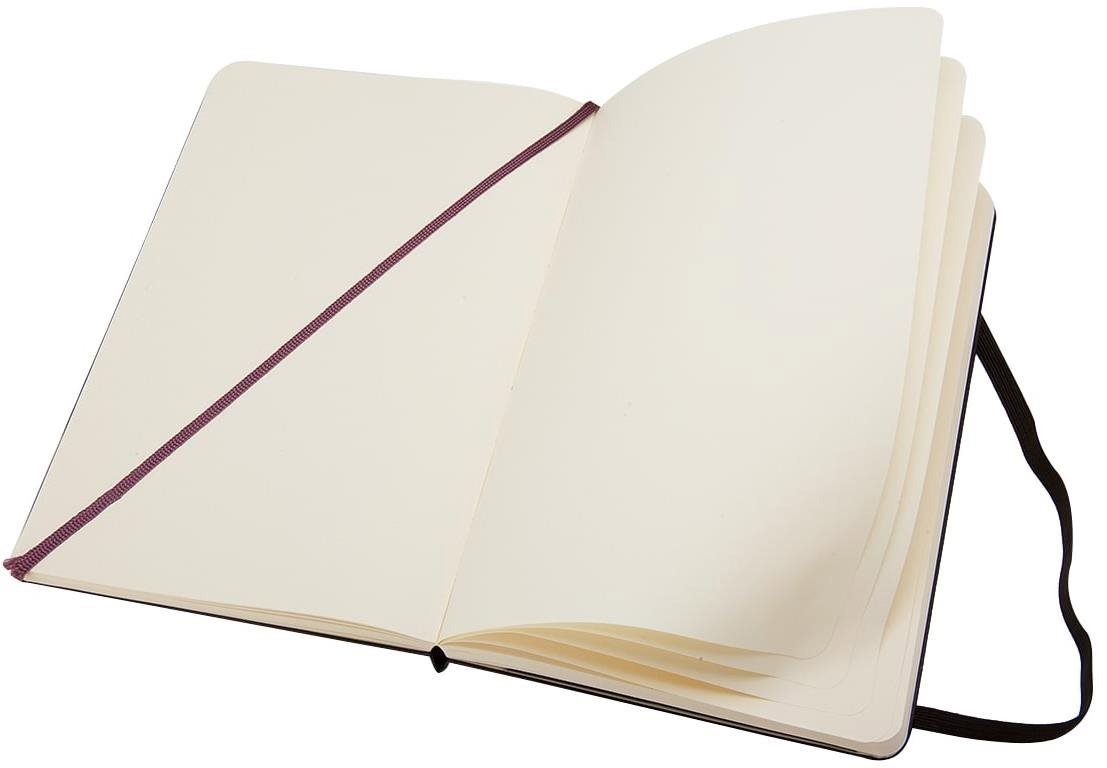 Zápisník Moleskine L, tvrdé desky, čistý, černý