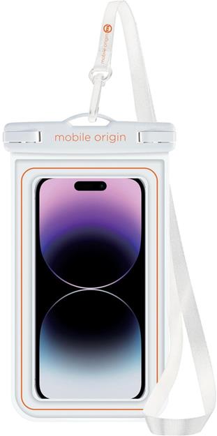 Mobile Origin Waterproof Floating Case 6.5" Weiß/Orange