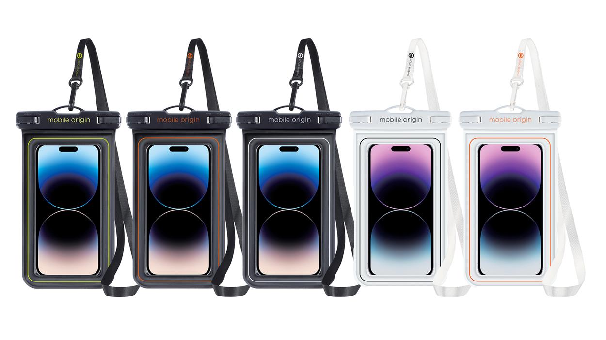 Vodotěsné pouzdro Mobile Origin Waterproof Floating Case 6.8" Black/White
