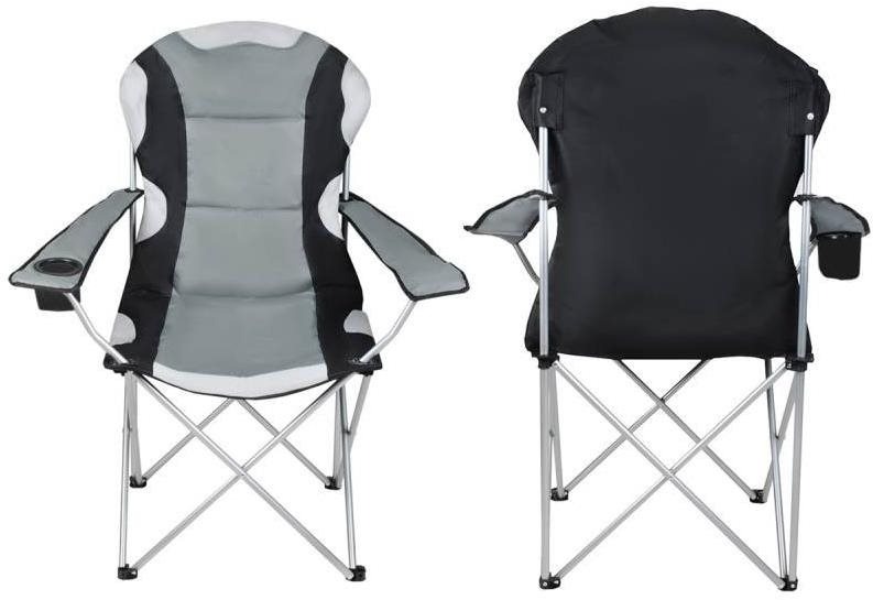 Garden and camping chair Malatec 2300 padded grey