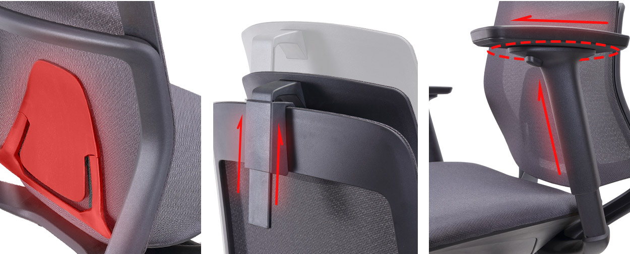 Kancelárska stolička MOSH Airflow 406