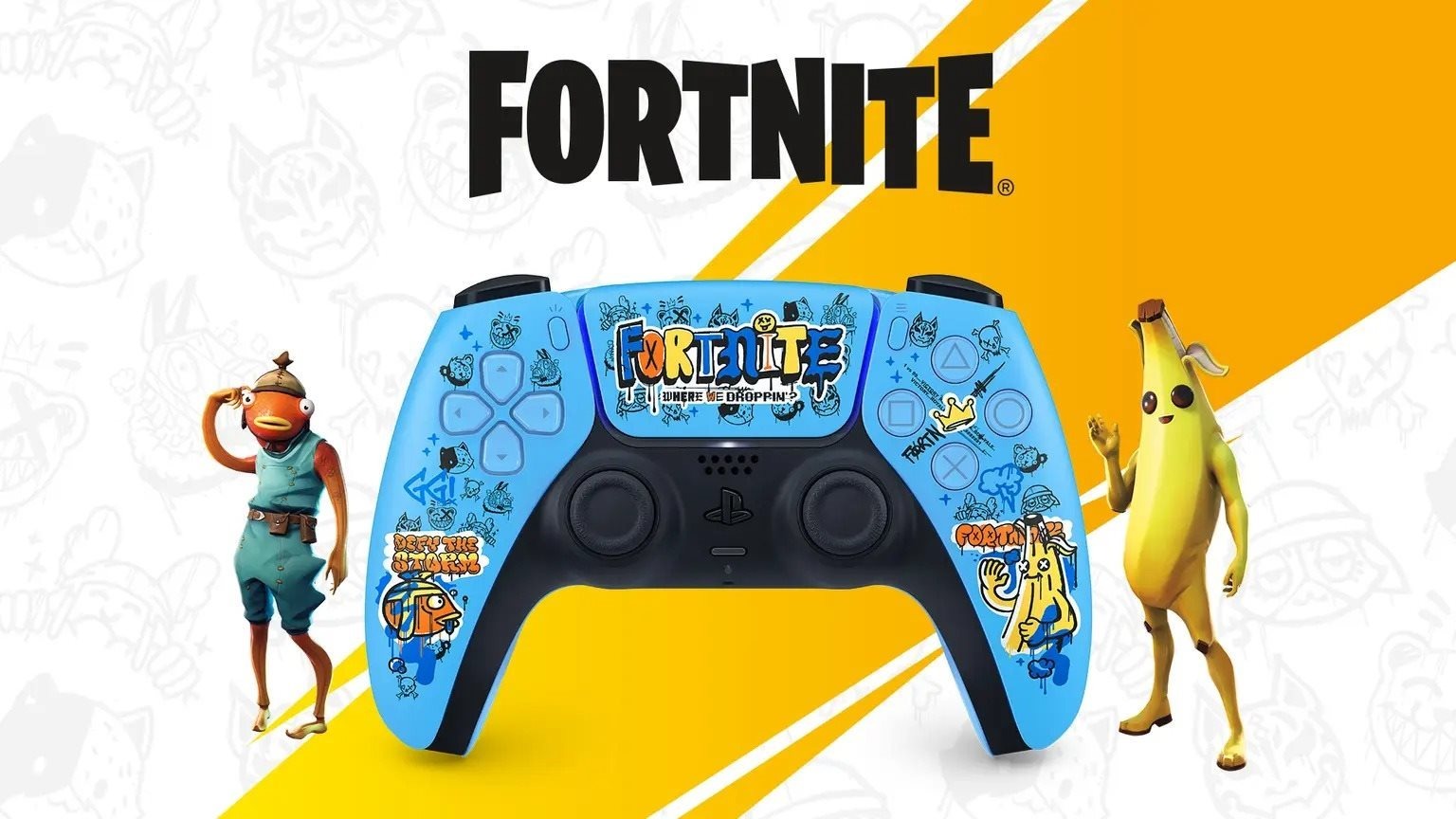 PlayStation 5 DualSense Wireless Controller Gamepad - Fortnite Limited Edition
