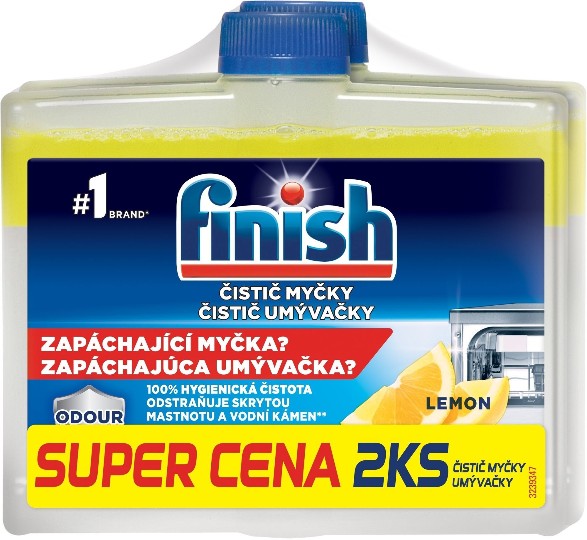FINISH Čistič myčky Lemon 250 ml DUO