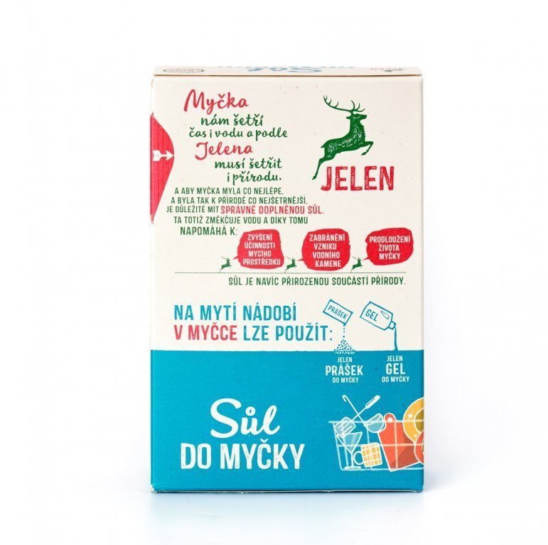 Eko sůl do myčky JELEN sůl do myčky 1,5 kg