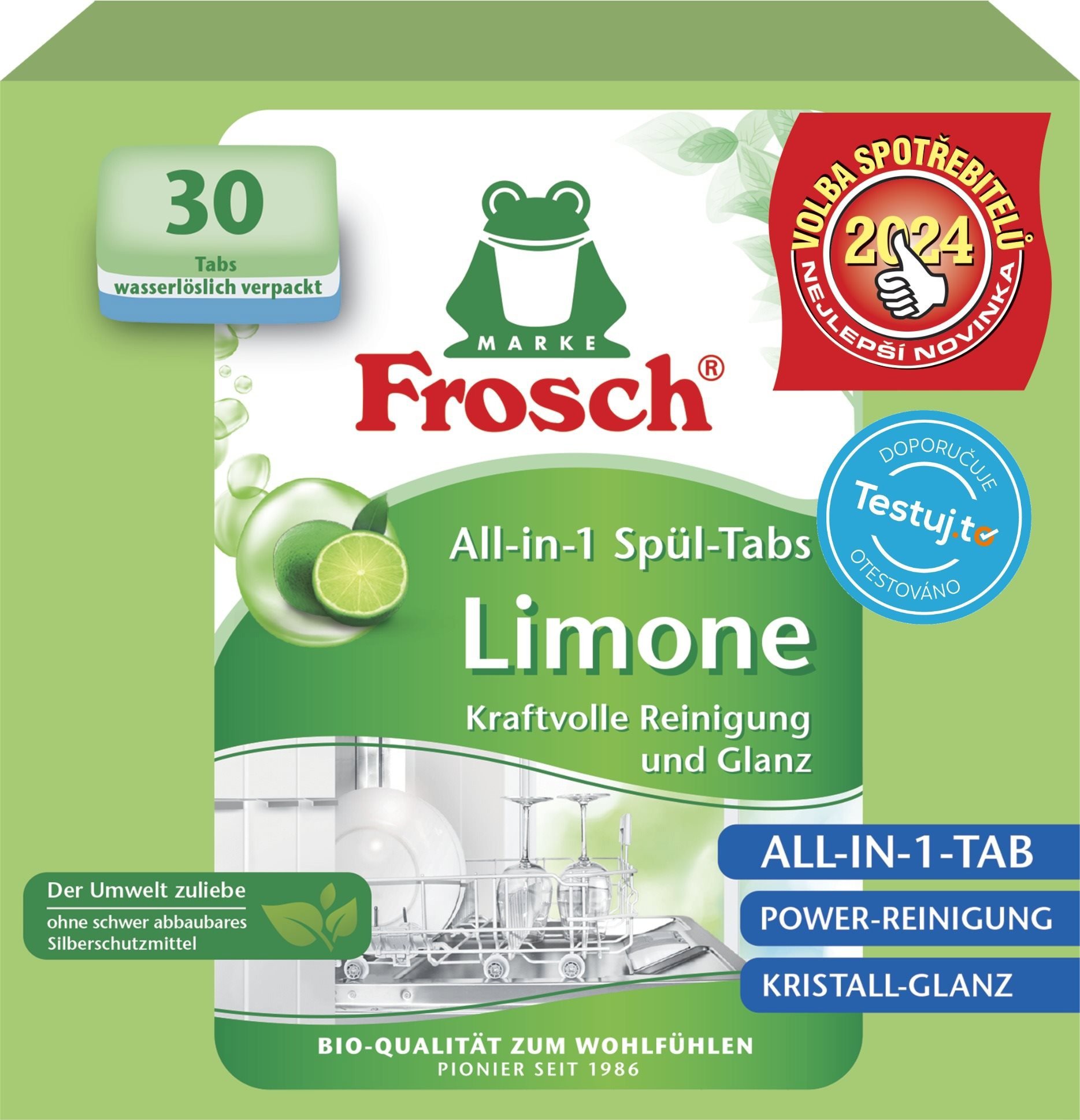 Eko tablety do myčky FROSCH EKO All in One Citron (30 ks)